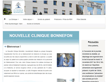 Tablet Screenshot of clinique-bonnefon.fr